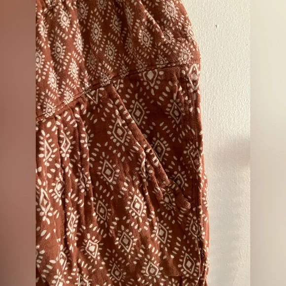 Garnet Hill Organic-Cotton Gauze Gathered Pants - Picture 8 of 9